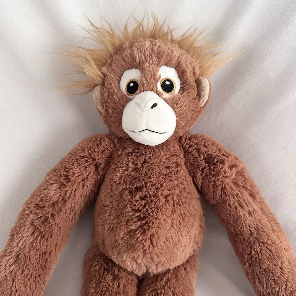 Wildlife Artists Eco Pals Monkey Orangutan Plush Connecting Hands Stuffed Animal